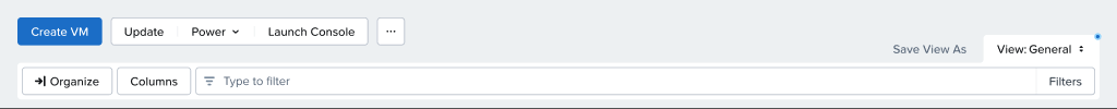 Modified system view with Save View As and unsaved changes indicator